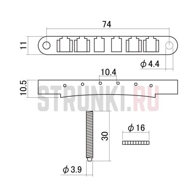 Бридж T-O-Matic HOSCO HK-25C, хром