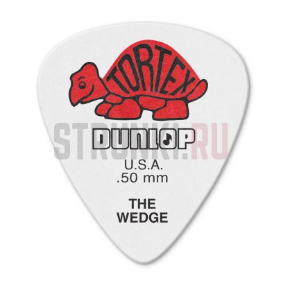 Медиатор Dunlop 424R.50 Tortex Wedge, 0.5 мм, 1 шт.