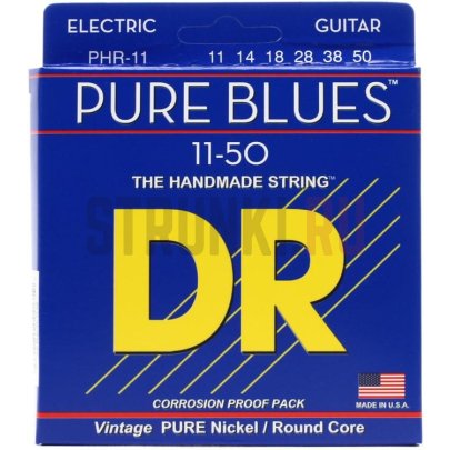 Струны для электрогитары DR Pure-Blues PHR-11 11-50