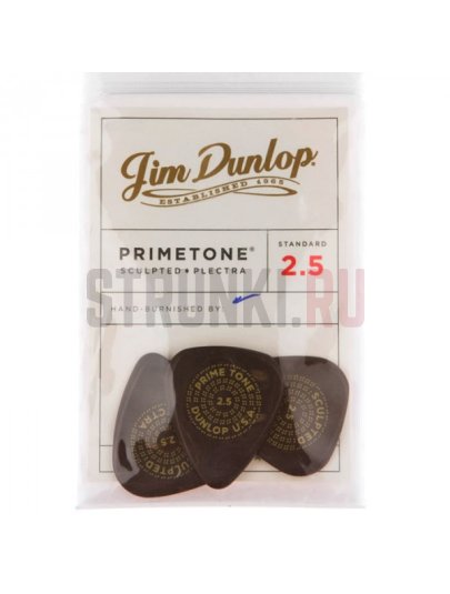 Набор медиаторов Dunlop 511P2.5 Primetone, 2.5 мм, упаковка 3 шт.