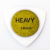 Медиаторы HOSCO 1SPH (Ibanez) HEAVY 1.0 mm, треугольный белый, с золотым напылением картинка 1