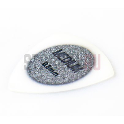 Медиатор Hosco 1SPM (Ibanez), треугольный, белый, с серым напылением, 0.80 мм, 1 шт.