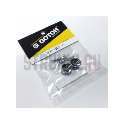 Комплект из 2х креплений ремня, средние GOTOH EP-B2, хром