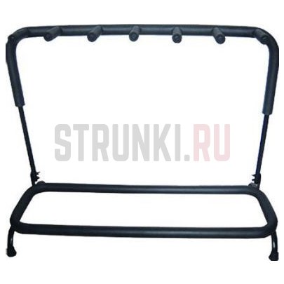 Напольная стойка для шести параллельно стоящих гитар, с держателем грифа MUSIC_STANDS GTS06