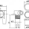 Колки 4 в линию для бас-гитары CARAYA MB-1002-BK, черные картинка 1