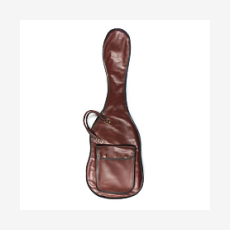 Винтажный кожаный чехол для электрогитары (б/у) Япония (2 категория) коричневый 