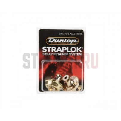 Комплект стреплоков (пара) DUNLOP SLS1102BR ORIGINAL, бронза