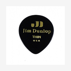Набор медиаторов Dunlop 485P03TH Black Teardrop, черные, упаковка 12 шт.