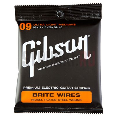 Струны для электрогитары Gibson Brite Wires SEG-700ULMC 9-46