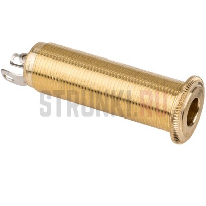 Разъем джек трубчатый 1/4” FeMale (6,35мм), стерео, SWITCHCRAFT 152, позолота