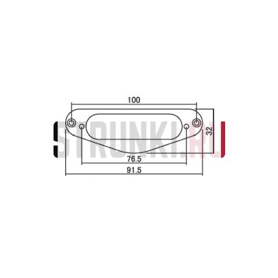 HOSCO MR-STGS монтажная рамка для сингла на Stratocaster, золото