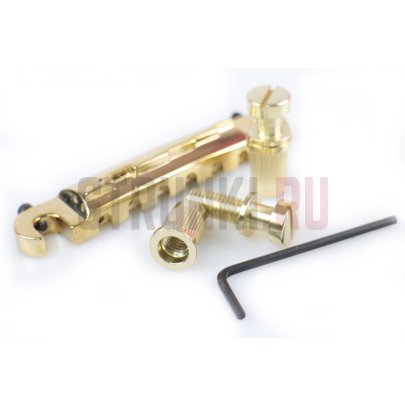 Бридж Wrap-around д/LP, ш-17.7мм Musiclily MX0844RG золото