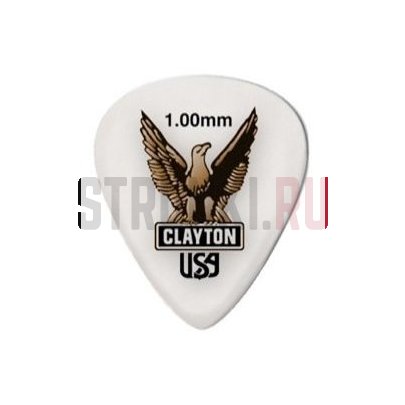 Медиатор Clayton S100 Acetal USA, 1 мм, 1 шт.