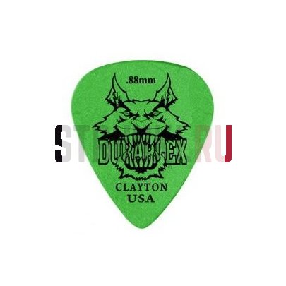 Медиатор Clayton DXS88 Duraplex, 0.88 мм, 1 шт.