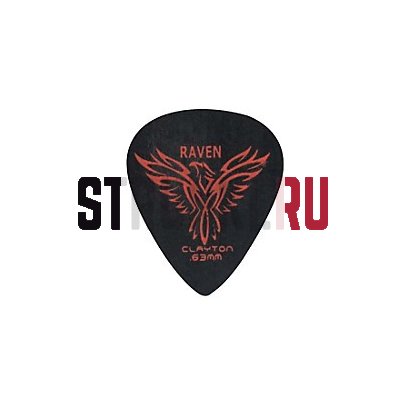 Медиатор Clayton BS63 Raven 0.63 мм, 1 шт.