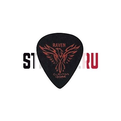 Медиатор Clayton BS100 Raven, 1 мм, 1 шт.