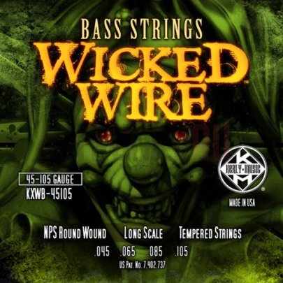 Струны для бас-гитары Kerly Wicked Wire KXWB-45105 45-105