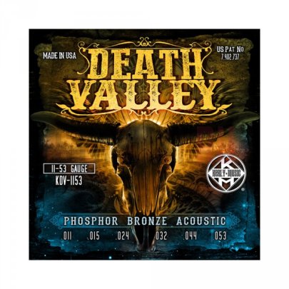Струны для акустической гитары Kerly KDV-1153 Death Valley Phosphor Bronze 11-53