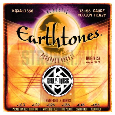 Струны для акустической гитары Kerly KQXA-1356 Earthtones Phosphor Bronze 13-56