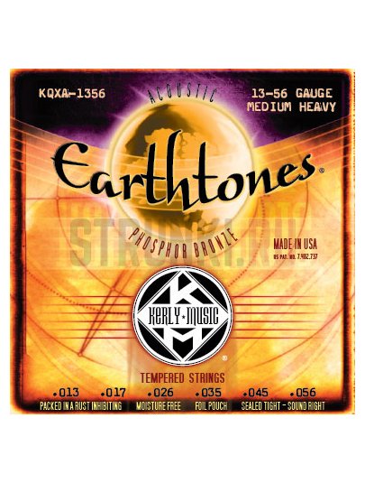Струны для акустической гитары Kerly KQXA-1356 Earthtones Phosphor Bronze 13-56