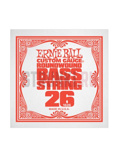Одиночная струна для бас-гитары Ernie Ball 1626 Custom Gauge 26
