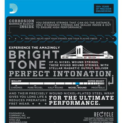 Струны для электрогитары D'Addario EXL140 10-52