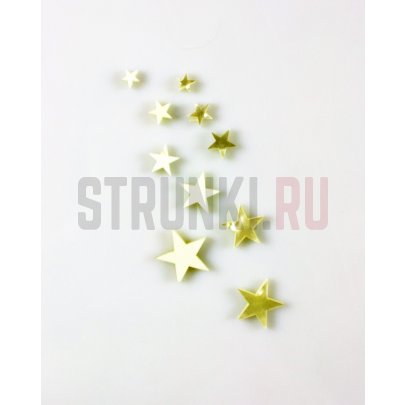 Комплект инлея белый перламутр межладовые вставки "звезды" DK19