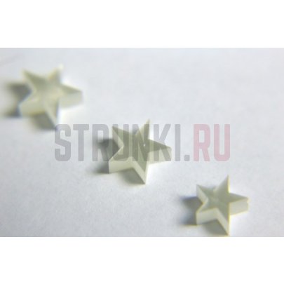 Комплект инлея белый перламутр межладовые вставки "звезды" DK19