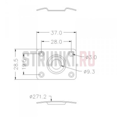 Musiclily M773 панель для джека на Les Paul, SG, золото