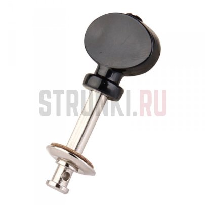 Колки 2+2 для укулеле, Musiclily MX0820, хром + черная шляпка