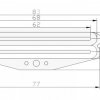 Звукосниматель PARTS MX0448, хамбакер рельсовый, черный картинка 1