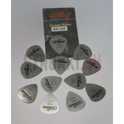 Медиатор Alice AP-12S, металлический, 1 шт.