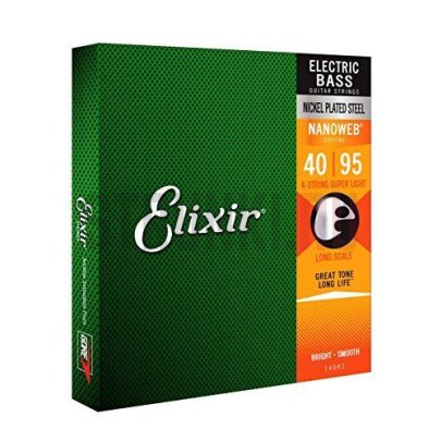 Струны для бас-гитары Elixir 14002 Nanoweb Light 40-95