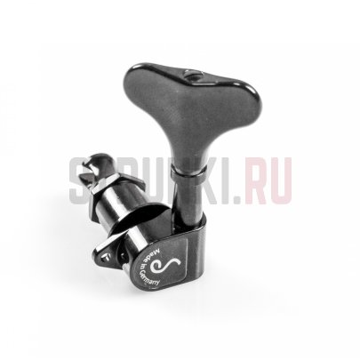 Одиночный басовый колок SCHALLER 10540471.22.70 M4 90, реверсный, черный