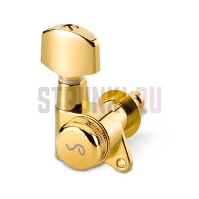 Колки 6 в линию локовые SCHALLER 10020520.01.50 STAGGERED M6 135, левые, золото