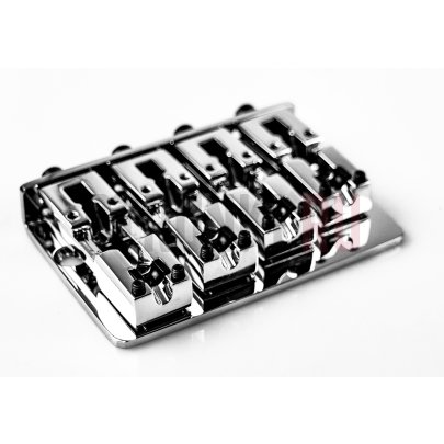 Бридж для 4-струнной бас-гитары SCHALLER 12160200 Bass Bridge 2000, хром