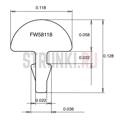 Ладовая проволока нейзильбер, 30 см, (ш 2.99 мм, в 1,47 мм), JESCAR FW58118