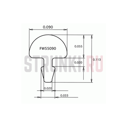 Ладовая проволока сталь, 30 см, (ш 2.28 мм, в 1,4 мм), JESCAR FW55090-S