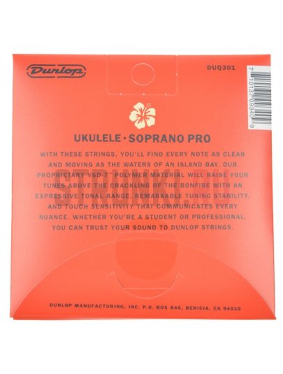 Струны для укулеле Dunlop DUQ301 Ukulele Soprano Pro 22-34