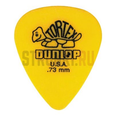 Медиатор Dunlop 418R.73 Tortex Plectra, 0.73 мм, 1 шт.