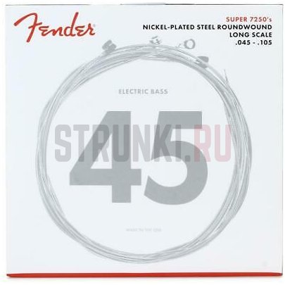 Струны для бас-гитары Fender Electric Bass 7250XL 40-95