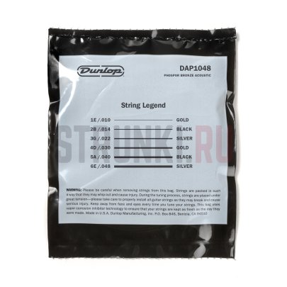 Струны для акустической гитары Dunlop Phosphor Bronze DAP1048 10-48
