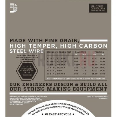 Струны для электрогитары D'Addario EHR360 Jazz Medium 13-56