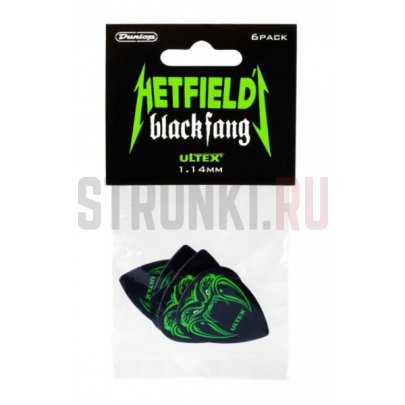Набор медиаторов Dunlop PH112P.73 Hetfield Black Fang, 0.73 мм, упаковка 6 шт.
