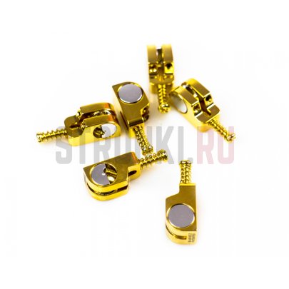 Набор седел Babicz FCHSTSDKGD STRATOCASTER SADDLE KIT, 6 шт., золото