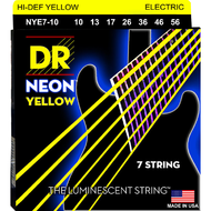 Струны для электрогитары DR Neon Yellow NYE7-10 10-56