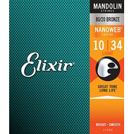 Струны для мандолины Elixir 11500 Nanoweb, Light 10-34