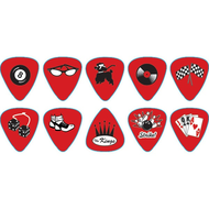 Набор медиаторов D'Andrea RPRKH RockaBilly, толстые, упаковка 12 шт.