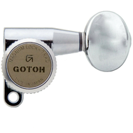 Комплект колков 7 в линию GOTOH SG360-MGT-05, локовые, левые, хром