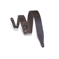 Ремень для гитары, кожаный, темно-коричневый, Levy's M17D-DBR Rebel Series 